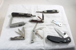 7 Pocket Knives & 1 Opener