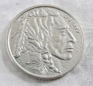 1 Troy Ounce .999 Fine Silver Buffalo Round