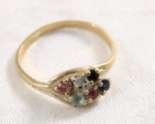 10kt Gold Ring 2 Grams Size 7 1/2