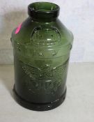1976 Eagle 5 Gallon Milk Can Green Glass Jug