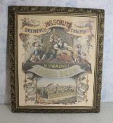 Jos. Schlitz Beer 1971 Reprint of 1878 Print