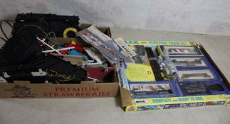 Eldon Slot Race Car Set, A.H.M. Electric Train Set