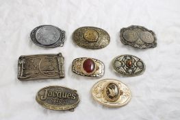8 Collectible Belt Buckles