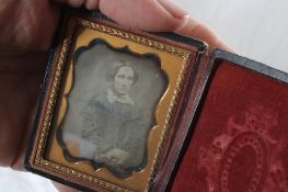 1/9 Plate Daguerreotype Photo in Case