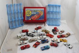 24 Diecast Mini Cars Case with 25 Cars