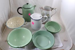 Coffee Pots, Colanders, Basin, Bowl, Pitcher