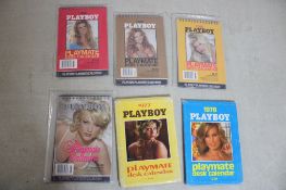 6 Playboy Playmate Desk Calendars 4 Sealed