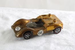 1968 Hot Wheels Redline Chaparral 2G Gold