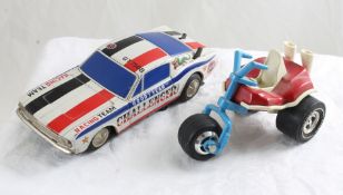 Taiyo Japan Battery Car, '70s Tonka Trike 3 Wheel