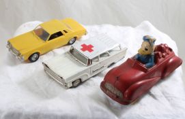 Japan Tin Friction Ambulance, Disney Donald Car