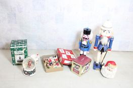 Christmas items Nutcrackers, Santa's, Snowmen