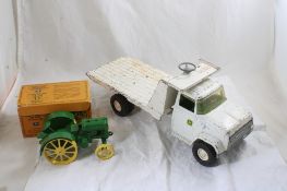 Pressed steel John Deere Flatbed Truck & more