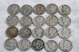 20 Mercury Silver Dimes