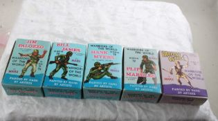 5 Marx Warriors of the World in Boxes