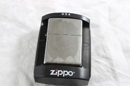Zippo Eagle Chrome Lighter G-16 Lightly Used