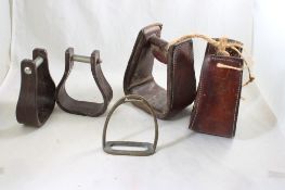 Horse Leather, Wood, Brass Stirrups & More