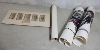 2 Harley Davidson Posters, Girlie Calendar & more