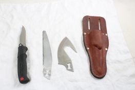 Kershaw Fixed Blade Multi-Tool Knife w/Sheath