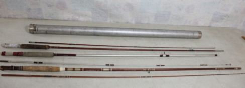 3 Fishing Rods & Fishing Rod Parts in Tube