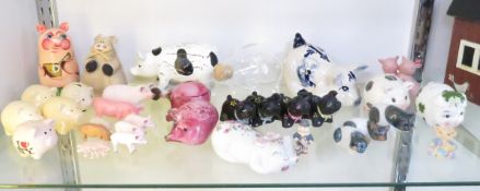Glass, Ceramic, Plastic & Other Pig Figures