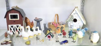 Bird and Farm Theme Bird houses & Figures