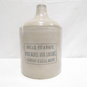Oscar Swanson Minnesota Stoneware 1 gallon Jug
