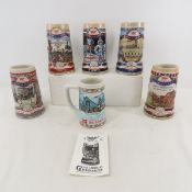 5 Miller Great American Achievements & Xmas Stein
