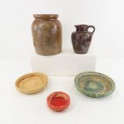 Red Wing Brushware Planter Trays, Jar & Pitcher