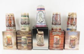 Statue of Liberty & 4 Landmark Budweiser Steins