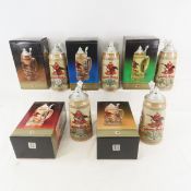 Set of 5 Budweiser Tomorrow's Treasure LE Steins