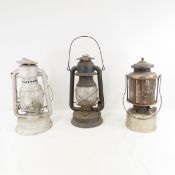 3 Vintage Lanterns- Coleman Quik-Lite, Mastercraft