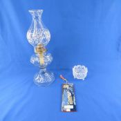 Oil Lamp, Statue of Liberty Thermometer & Dish