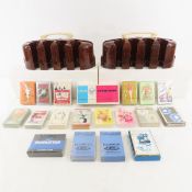 Complete Card Decks & 2 Bakelite Chip Holders