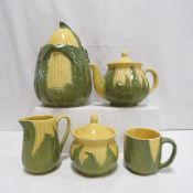 Shawnee Pottery Corn Cookie Jar, Teapot & More