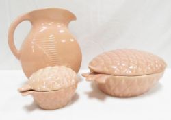 Red Wing Fondoso Pitcher & 2 Pineapple Servers