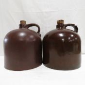 Albany Slip & Brown Minnesota Stoneware Jugs