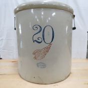 20 Gallon Red Wing Union Stoneware Co Crock
