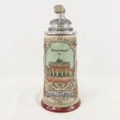 Thewalt Brandenburg Gate Lidded Stein 1/5,000