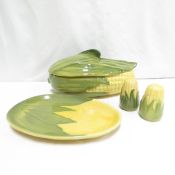 Shawnee Pottery Corn Casserole, Platter, S&P