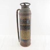 Vintage Underwriters Copper Fire Extinguisher