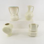 4 Red Wing Vases -926, 1622, 1626, & Rumrill 293