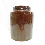 1 Gallon Red Wing Brown Glaze Preserve Jar & Lid