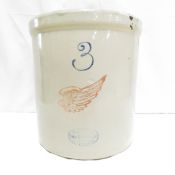 3 Gallon Red Wing Union Stoneware Crock