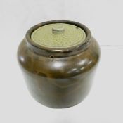 Minnesota Stoneware Co Boston Bean Pot & Lid