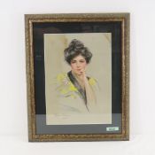 Phillip Boileau Kimono Girl Edwardian Lithograph