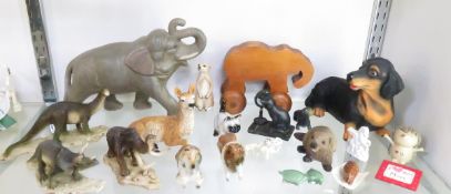 Dinosaurs, Elephant , Dog & Other Figurines