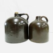2 Minnesota Stoneware Albany Slip Jugs