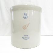 3 Gallon Red Wing Potteries Inc Stoneware Crock