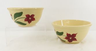 2 Watt Ware Starflower Bowls