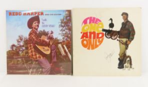 Signed Redd Harper and Wes Harrison LP's